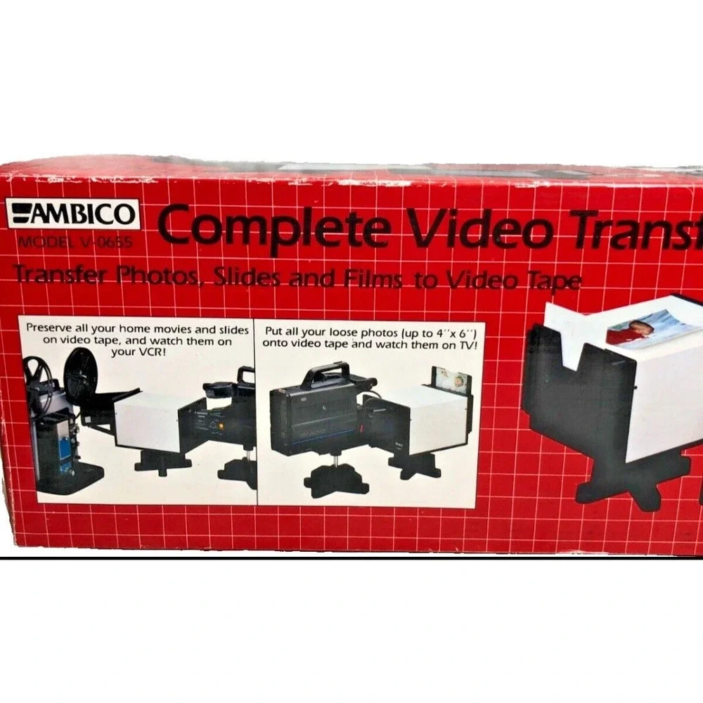 NEW Old Stock AMBICO V-0655 Complete Video Transfer System Slide/Photo To Video
